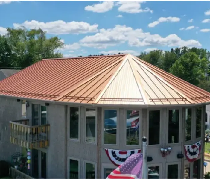 Commercial roof inspection documented in Kirklin